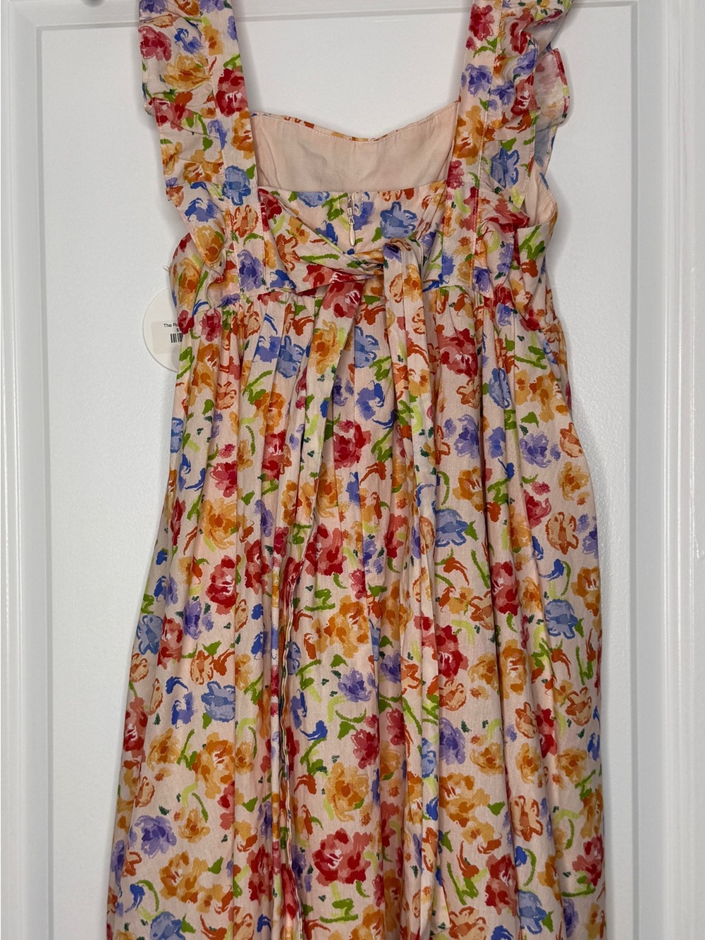 Storia The Rosemary Babydoll Mini Dress Multicolor Floral Ruffle Straps | EUC - Picture 8 of 8